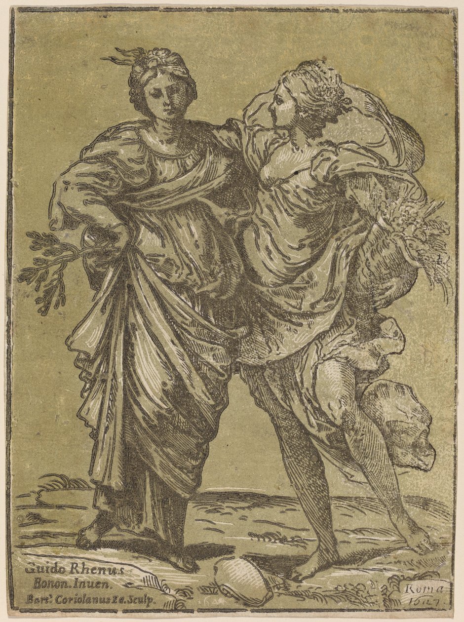 Barış ve Bolluk İttifakı by Bartolomeo Coriolano after Guido Reni