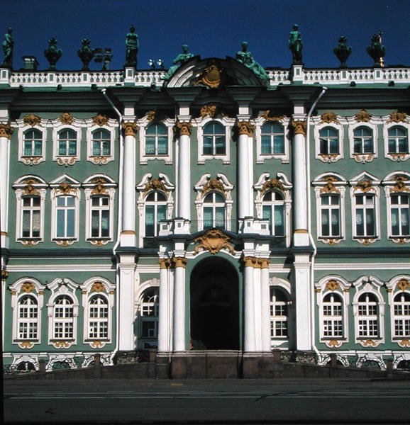 Ermitaj Cephesi, 1753-62 (detay) by Bartolomeo Franceso Rastrelli