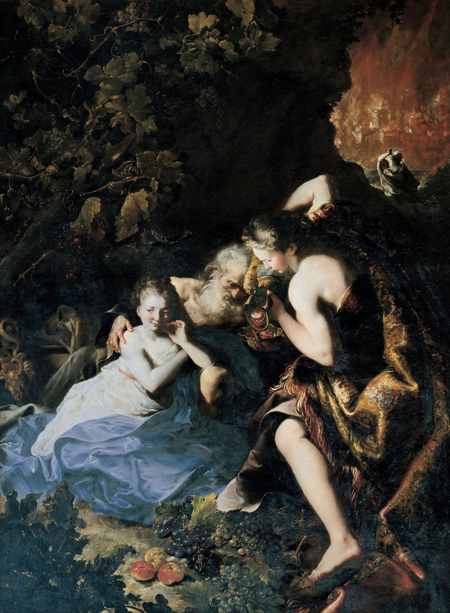 Lût ve Kızları, 1695-1696 by Bartolomeo Guidobono