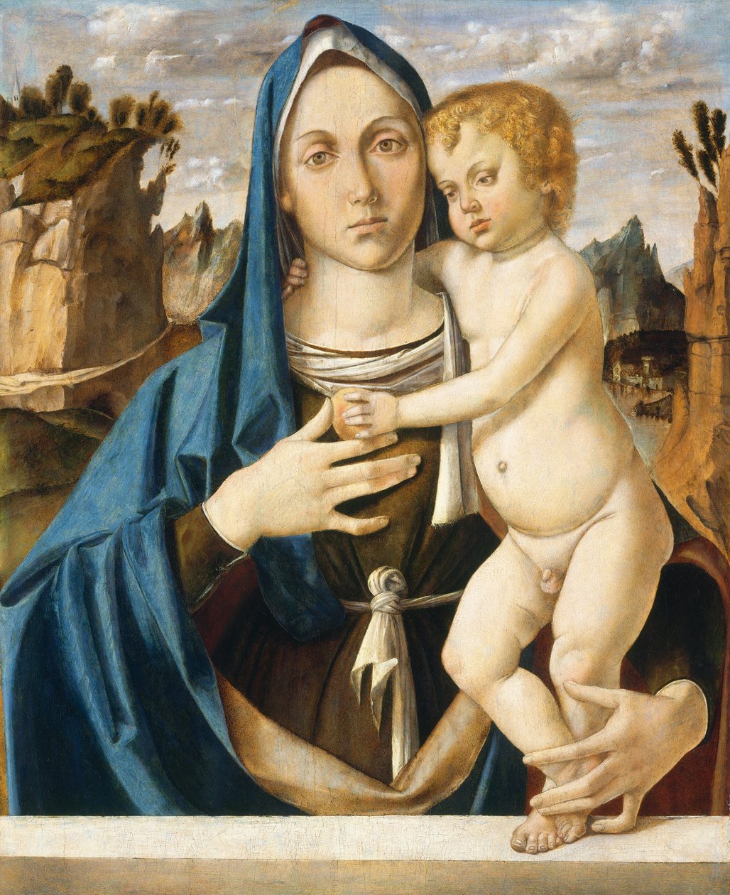Madonna ve Çocuk, c. 1490. by Bartolomeo Montagna