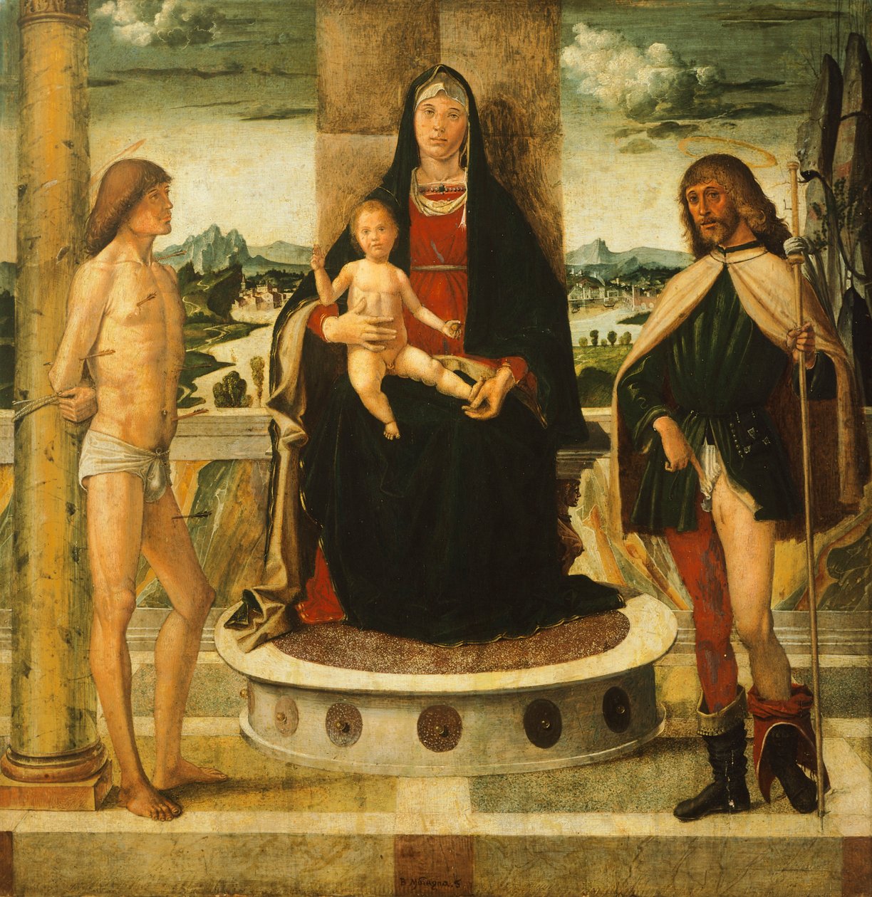 Çocuk ve Azizlerle Madonna, Bartolomeo Montagna (1450-1523 dolaylarında) by Bartolomeo Montagna