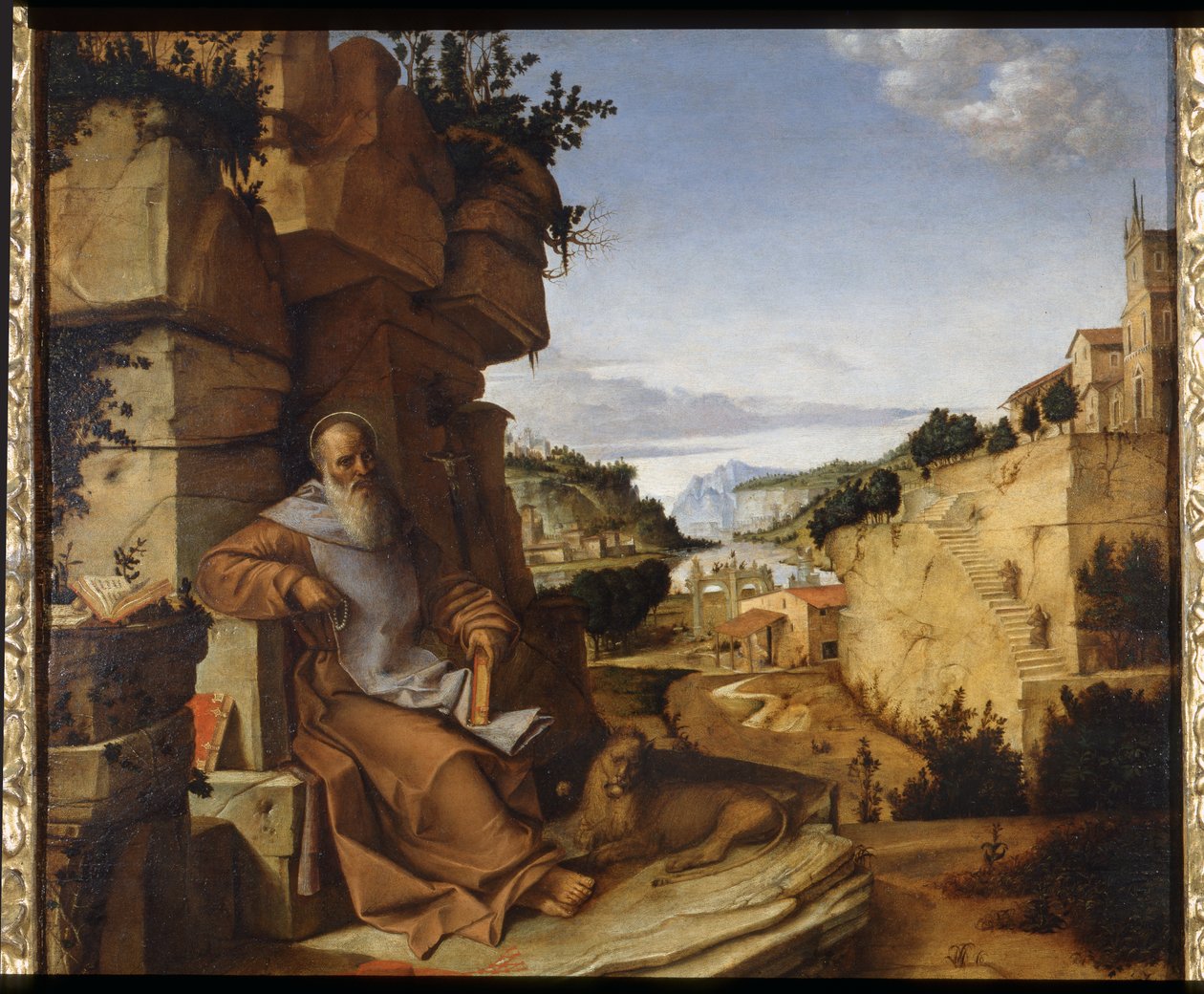 Aziz Jerome çölde, 1500-02 by Bartolomeo Montagna