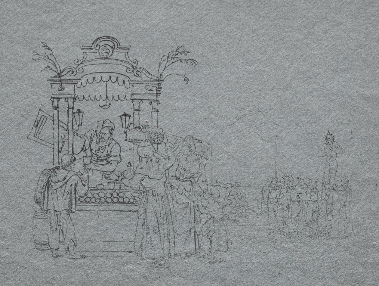 meyve satıcısı by Bartolomeo Pinelli