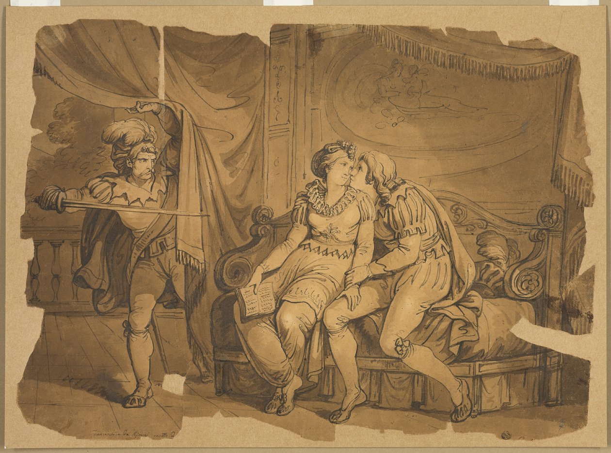 Paulo ve Francesca by Bartolomeo Pinelli