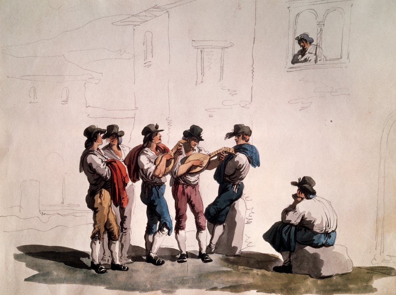 Serenat, Bartolomeo Pinelli (1781-1835), İtalya by Bartolomeo Pinelli