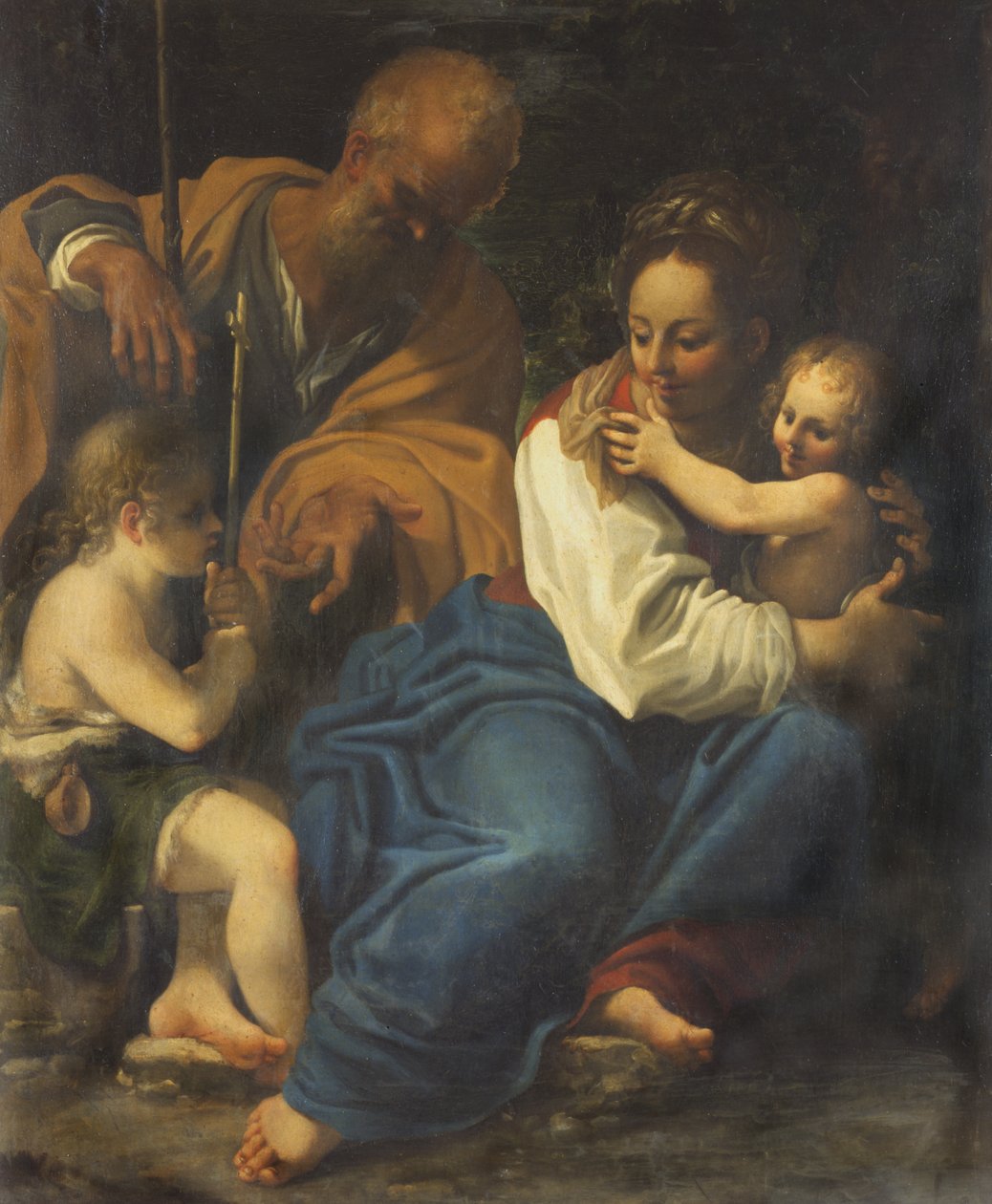 Kutsal Aile ve Aziz John by Bartolomeo Schedoni