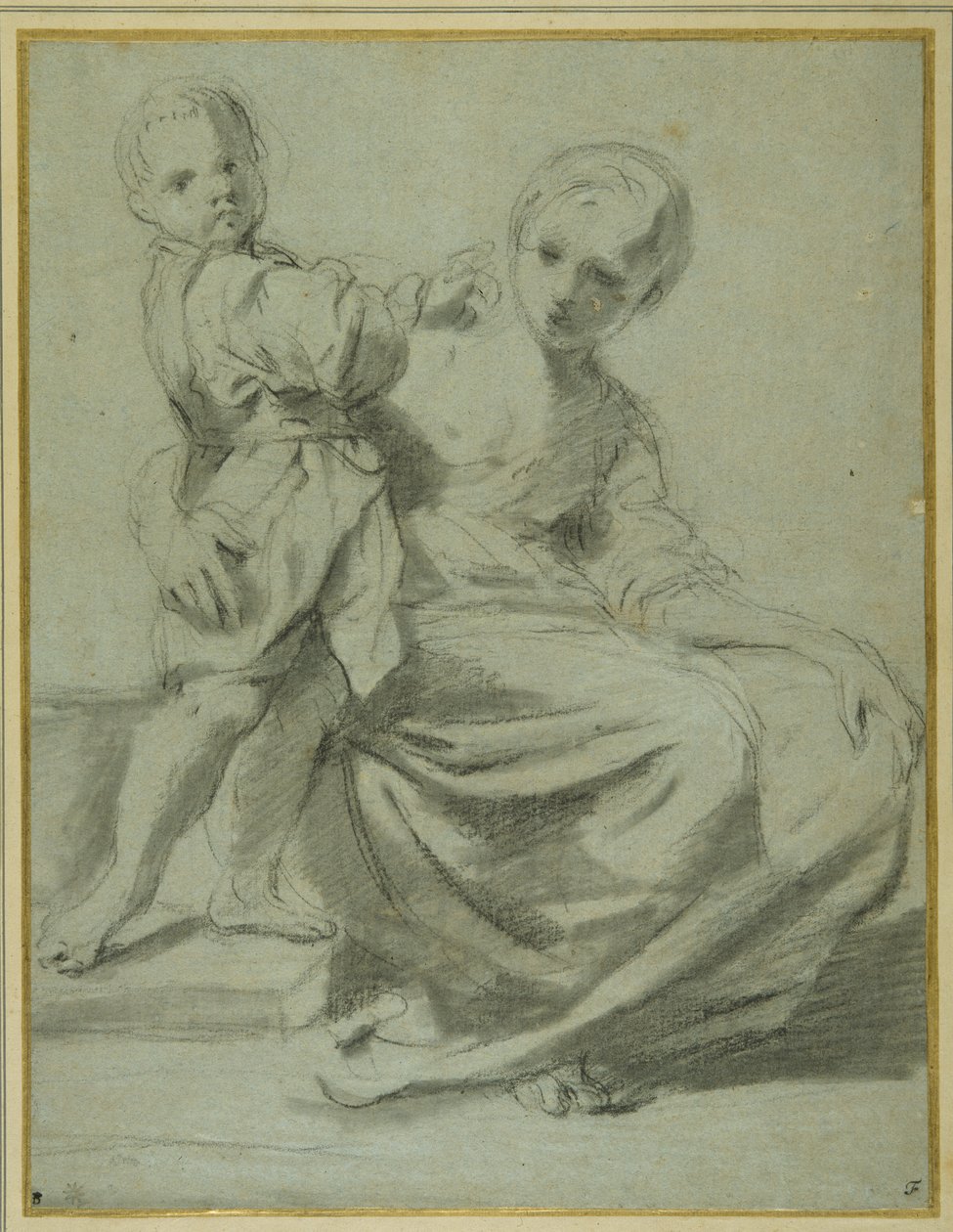 Anne ve çocuk (carta azzurra