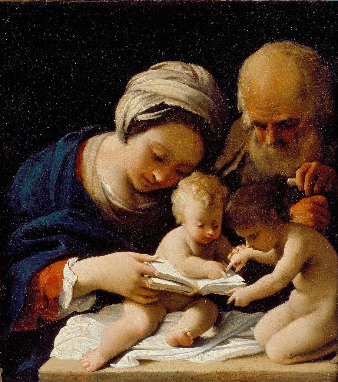 Genç Vaftizci Yahya ile Kutsal Aile, 17. yüzyılın başlarında by Bartolomeo Schedoni