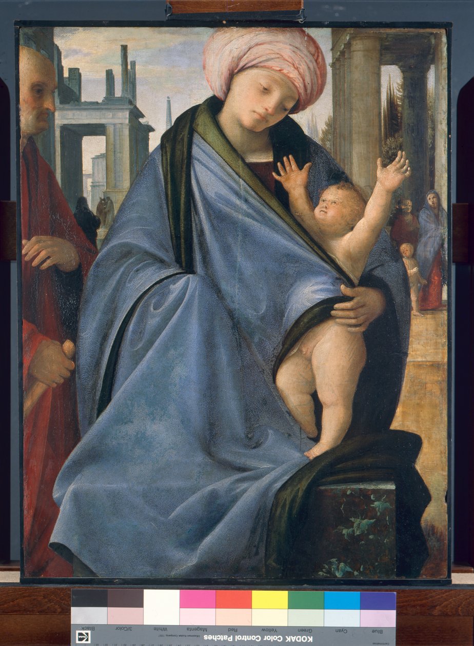 kutsal Aile by Bartolomeo Suardi Bramantino