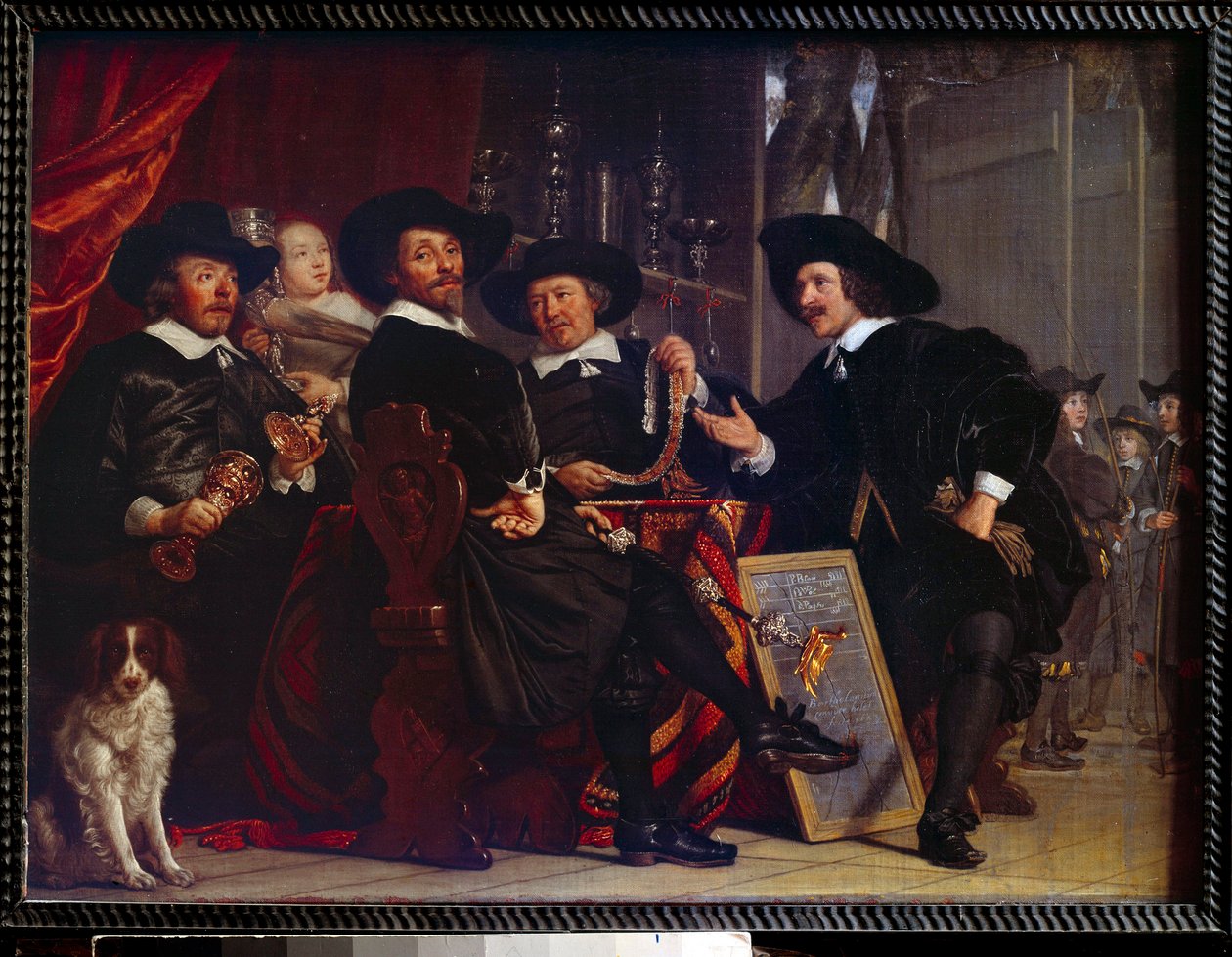 Les syndics des arbaletriers de San Sebastian a Amsterdam Tablosu Bartholomeus Van der Helst (1613-1670) by Bartolomeus van der Helst