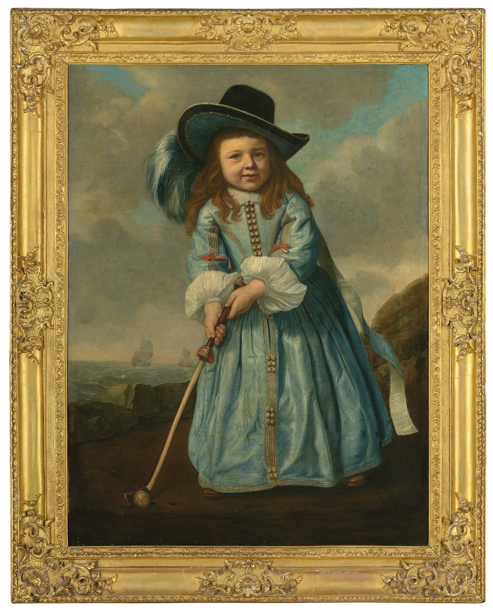 Kıyıda golf oynayan bir çocuğun portresi, 1658-59 dolayları (tuval üzerine yağlı boya) by Bartolomeus van der Helst