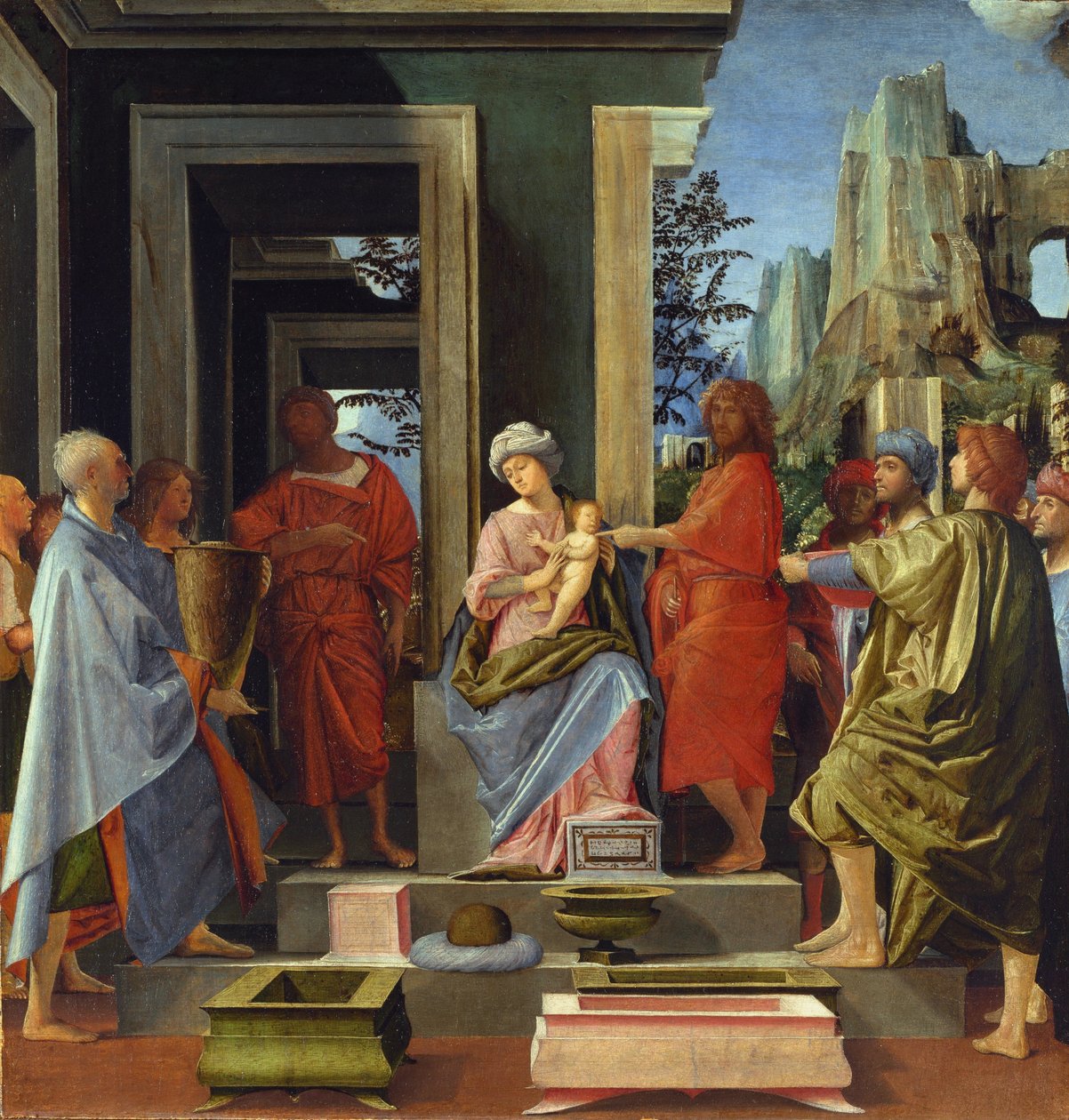 Kralların Hayranlığı, c.1500 by Bartolommeo Suardi Bramantino