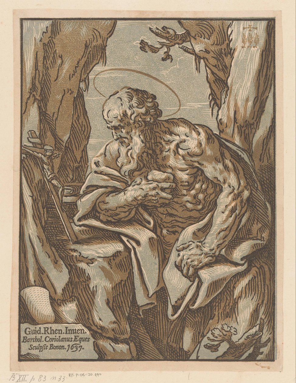 Vahşi Doğada Aziz Jerome by Bartolommeo Coriolano