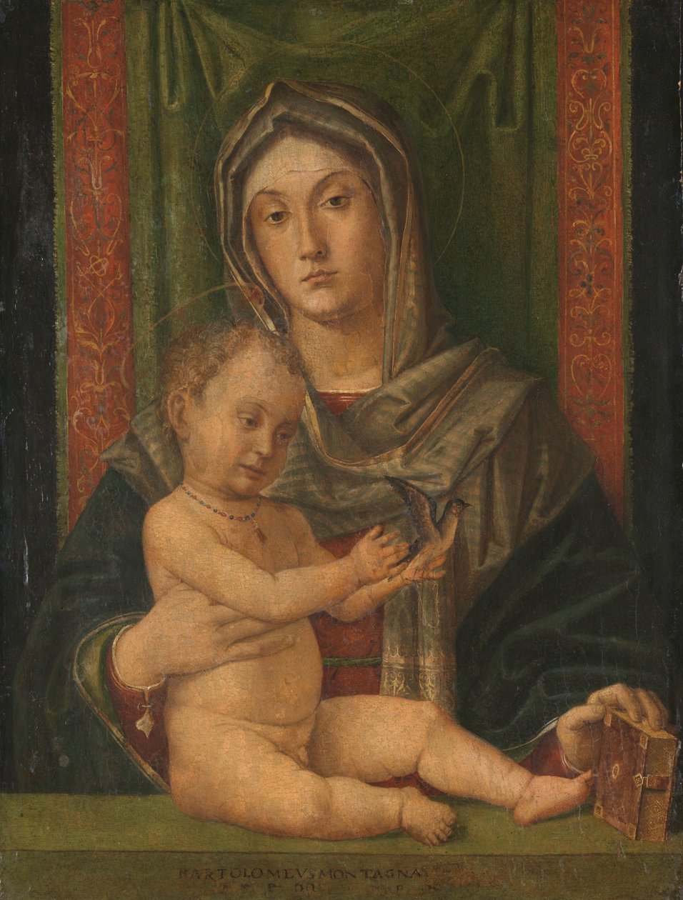 bakire ve çocuk by Bartolommeo Montagna (workshop of)