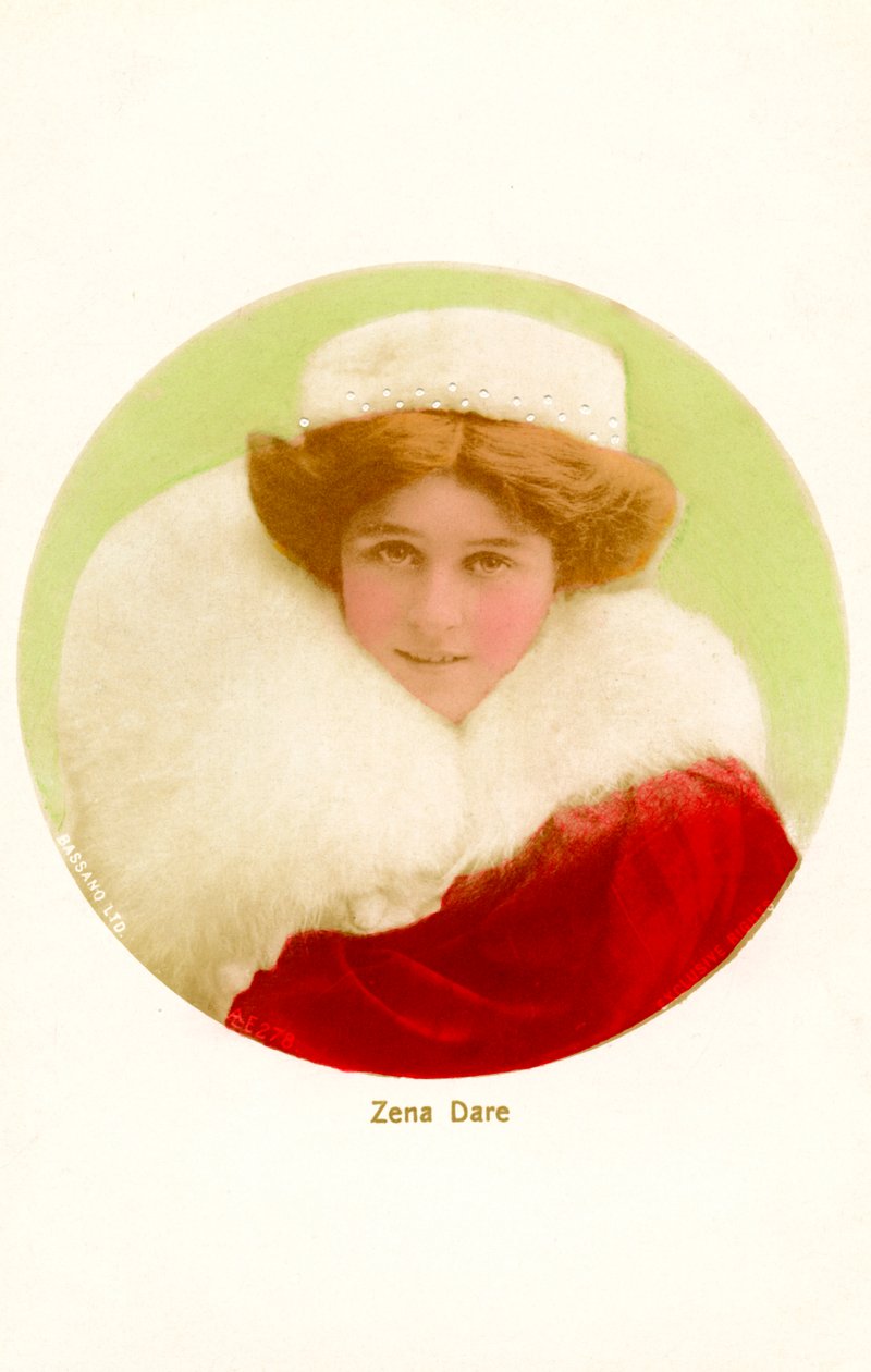 Zena Dare 1887-1975, İngiliz aktris, 20. yüzyılın başlarında. by Bassano Studio