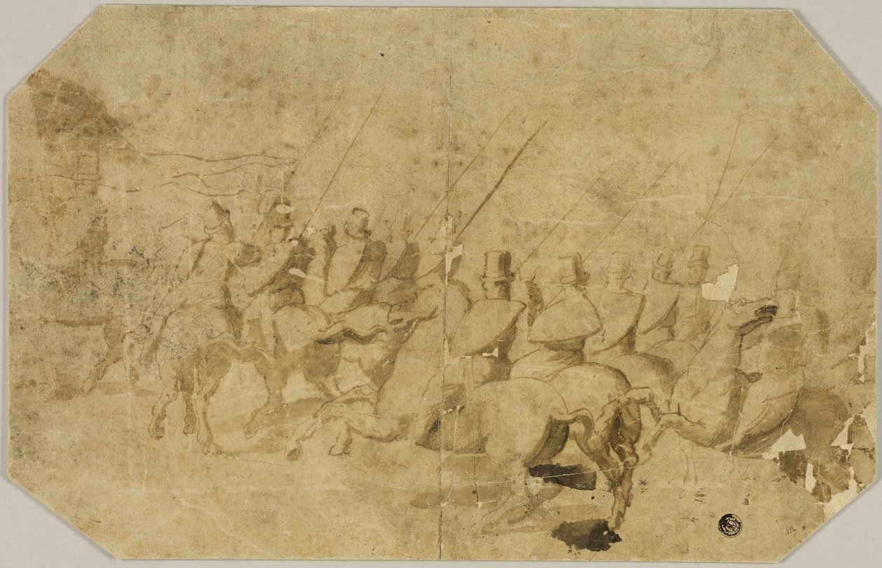 Bir Süvari Şirketi by Battista Franco