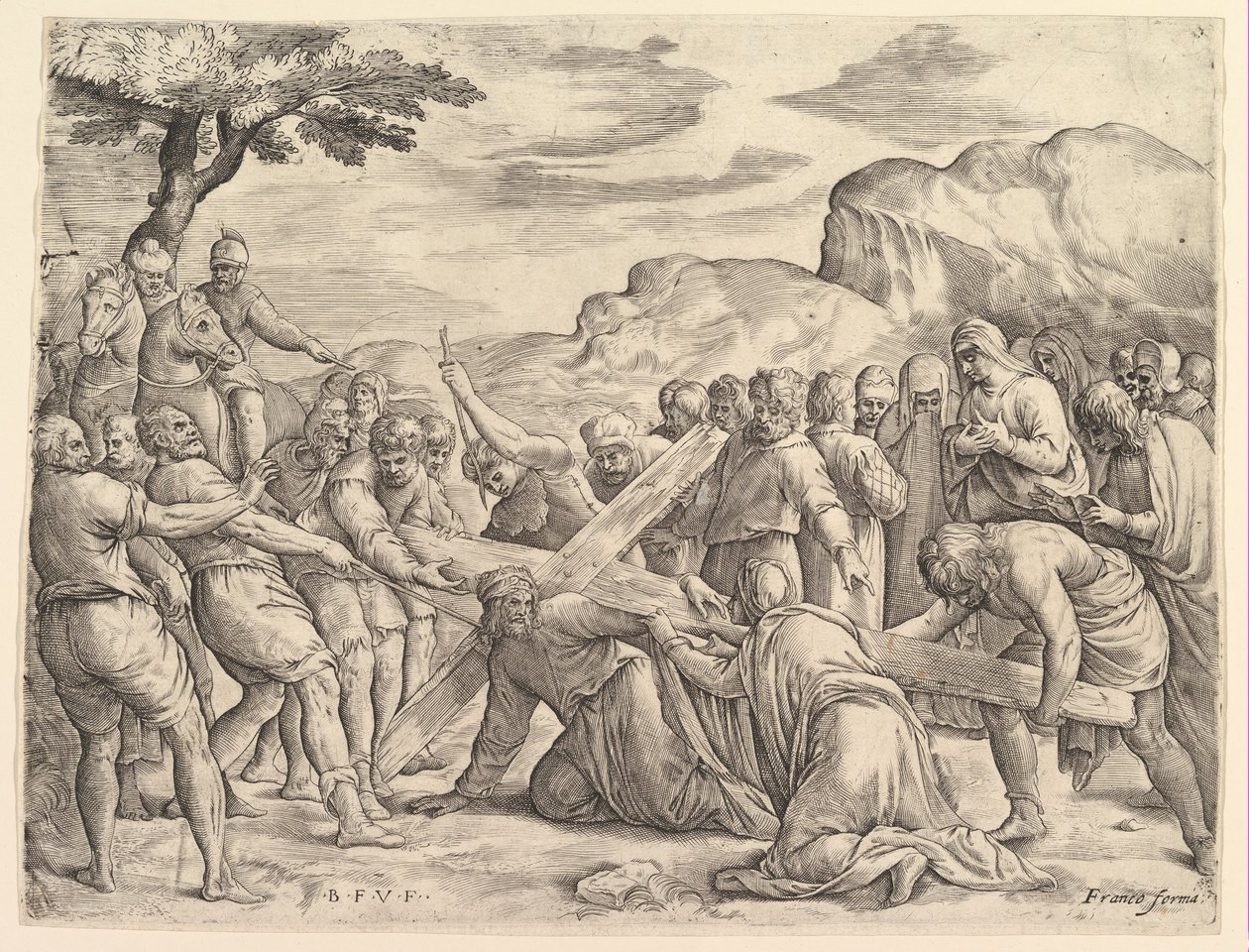 Haç Taşıyan İsa, yak. 1552. by Battista Franco Veneziano