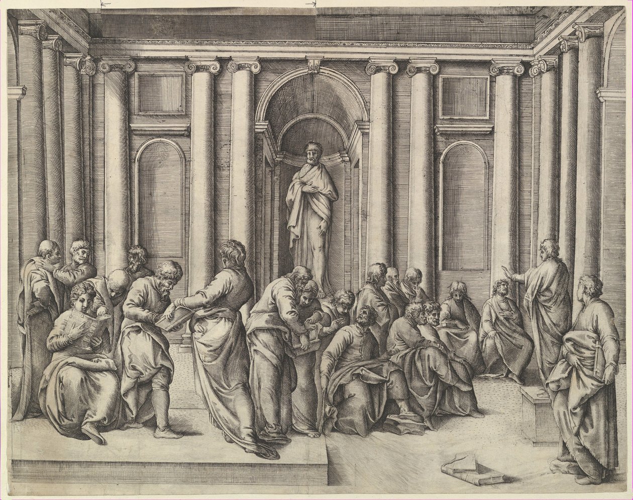 Doktorlar Arasında İsa, ca. 1540-45. by Battista Franco Veneziano