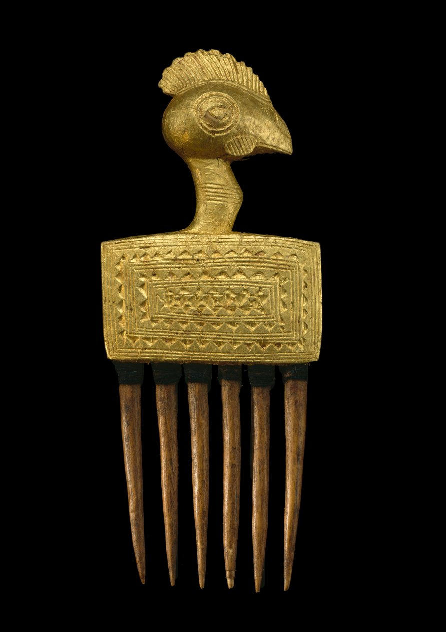 Tarak, Fildişi Sahili (ahşap ve altın varak) by Baule Culture Baule Culture