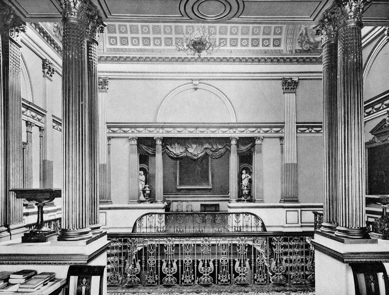 Büyük merdiven, Londonderry House, 1908. by Bedford Lemere and Company