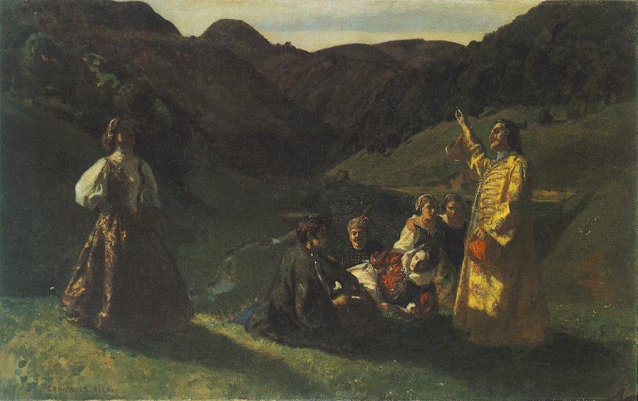 sarp kayalıklar arasında by Bela Ivanyi Grunwald