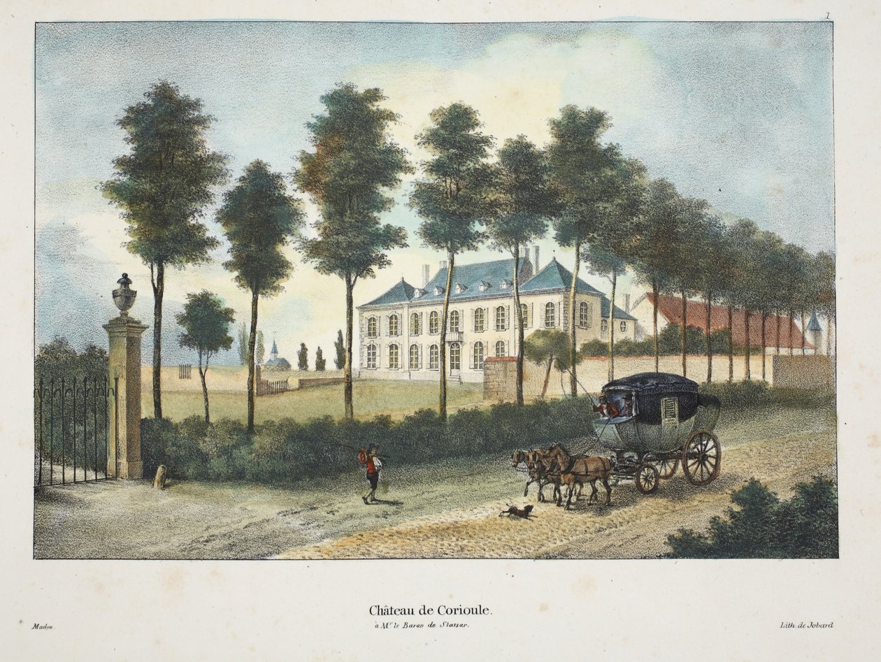 Corioule Kalesi, 1895 dolayları (fotokrom) by Belgian School
