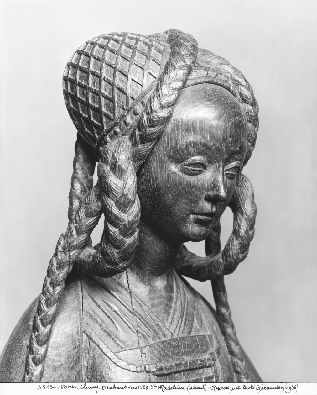 Mecdelli Meryem, c.1500 (meşe) (ayrıca bkz. 266931 ve 266927) by Belgian School