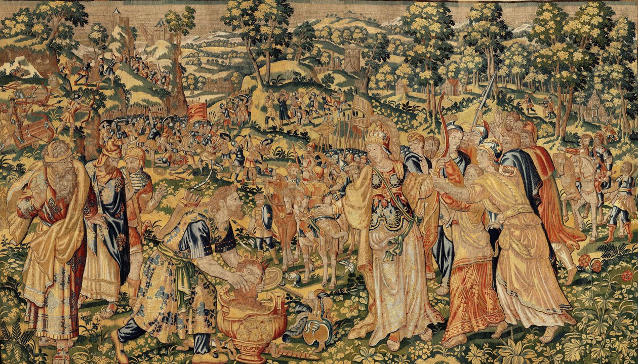 Cyrus II The Great'in Öyküsü, c.1590 (goblen) by Belgian School