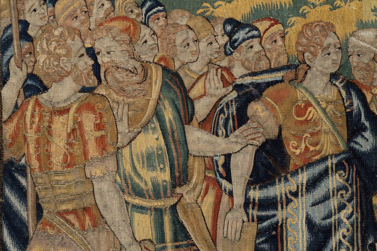 Cyrus II The Great'in Hikayesi, c.1590 (duvar halısı) by Belgian School
