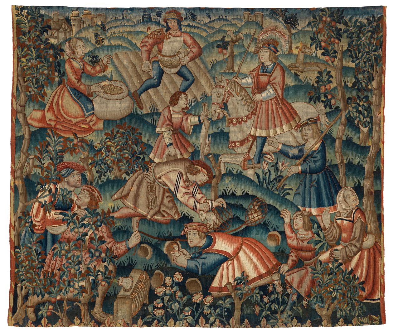Goblen, Eylül Ayı, muhtemelen Flanders'dan by Belgian School