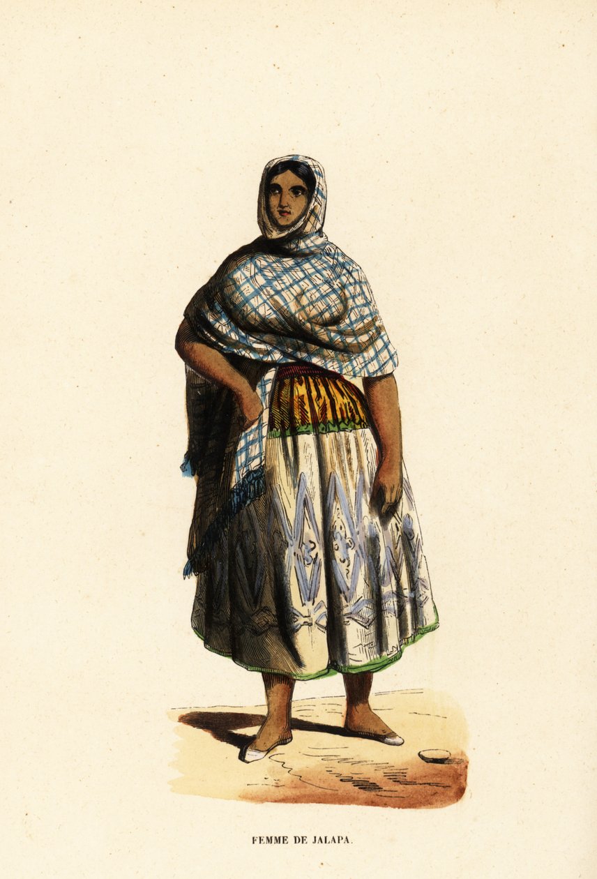 Xalapa şehrinin kadını, Veracruz, Meksika by Belgian School