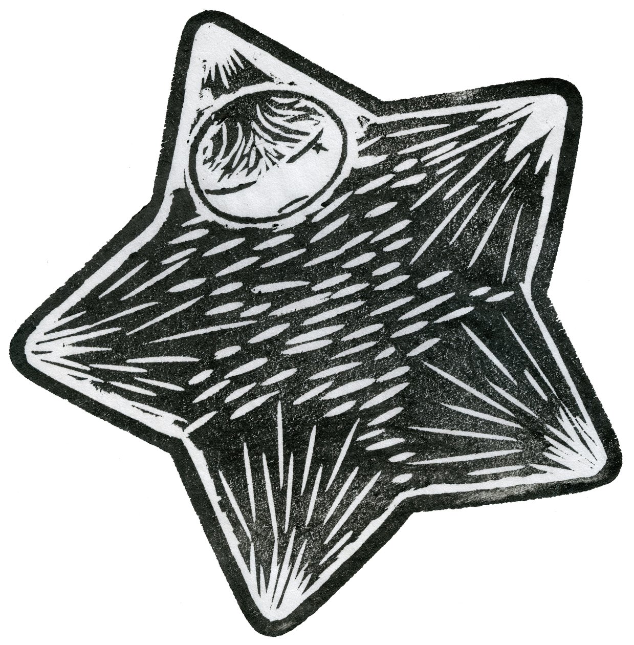 Star Child, 2013 (washi üzerine sulu boya) by Bella Larsson