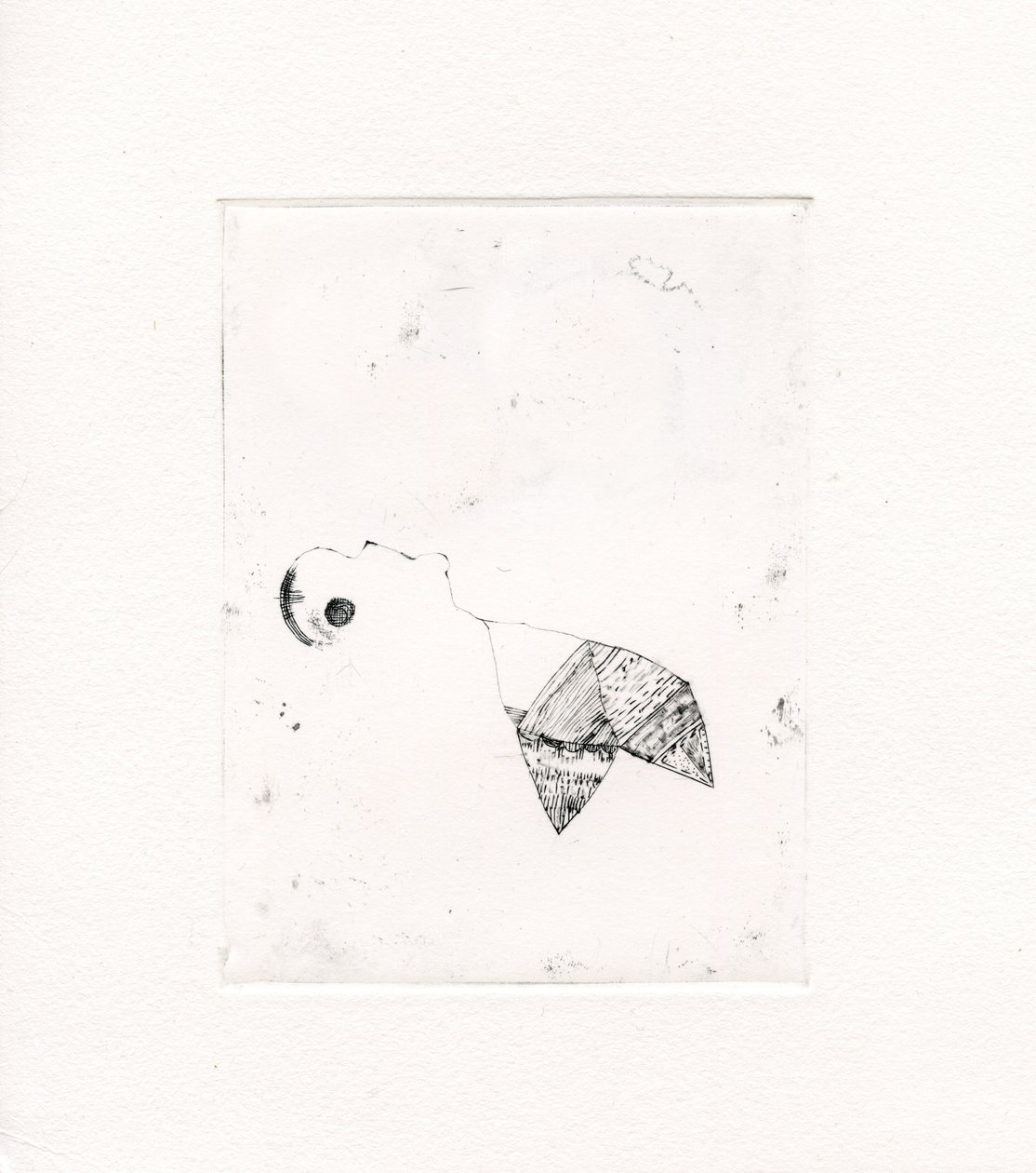Meandering Thoughts 2, 2017, (tuval üzerinde kuru nokta) by Bella Larsson