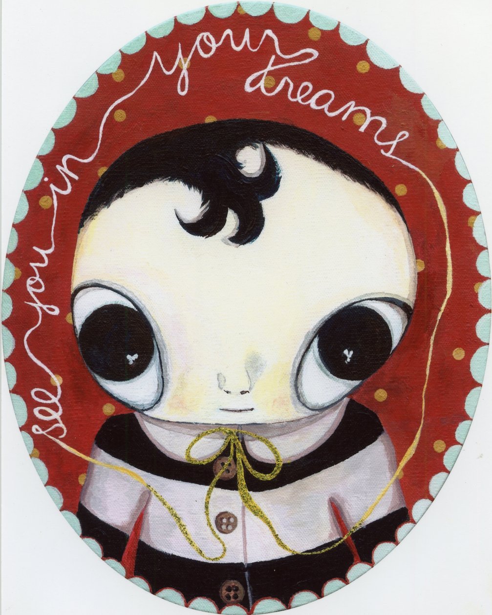Rüyada görüşmek üzere, 2010, tuval üzerine yağlı boya by Bella Larsson