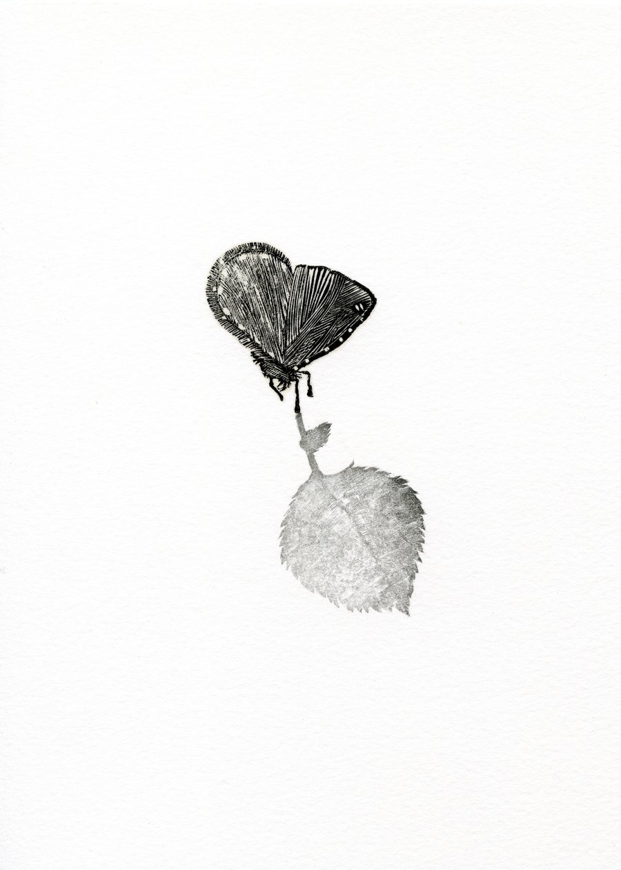 Gerilim, 2014 (kağıt üzerine ahşap gravür) by Bella Larsson