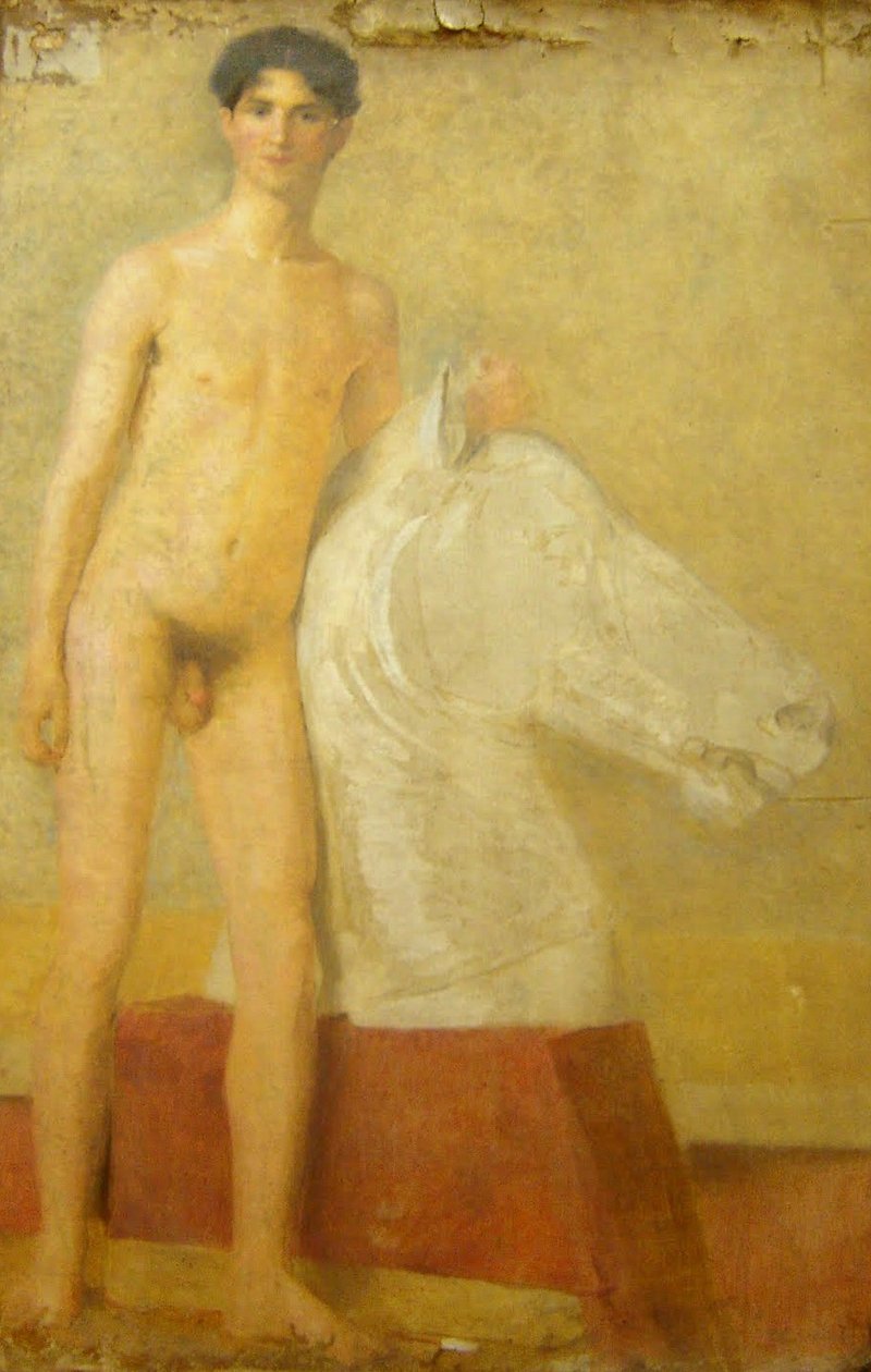 Erkek Akademisi by Belmiro de Almeida