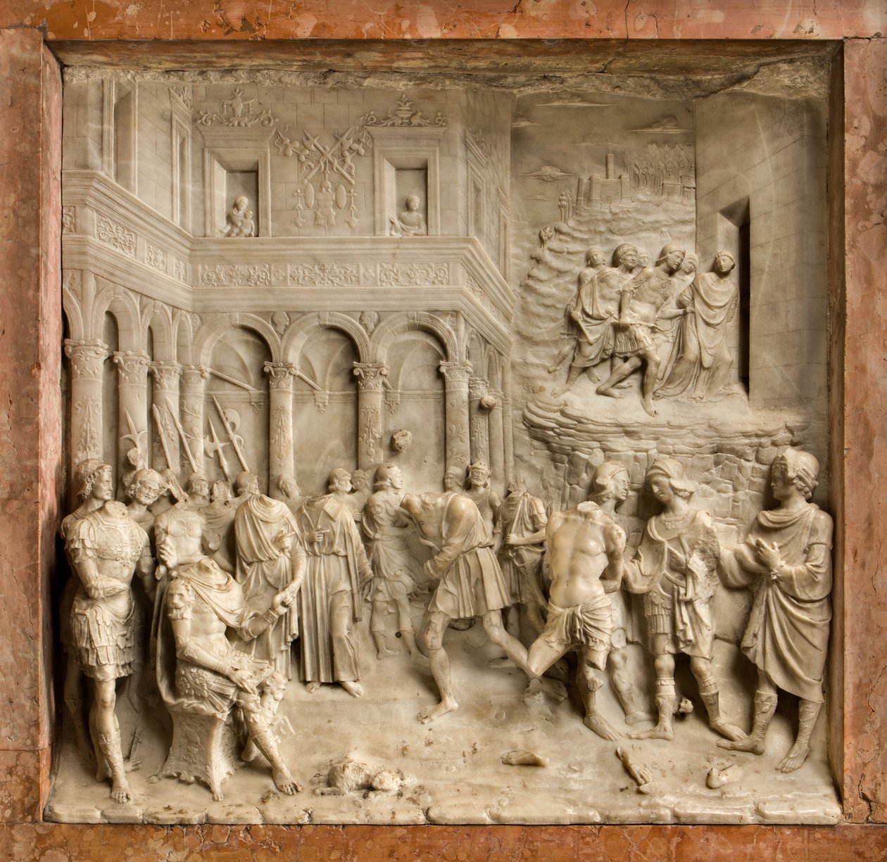 Crypt, Ark of Saints Marcellinus ve Peter Exorcist, Benedetto Briosco 1506-08, Santi Mercellino ve Peter yargıç önünde by Benedetto Briosco
