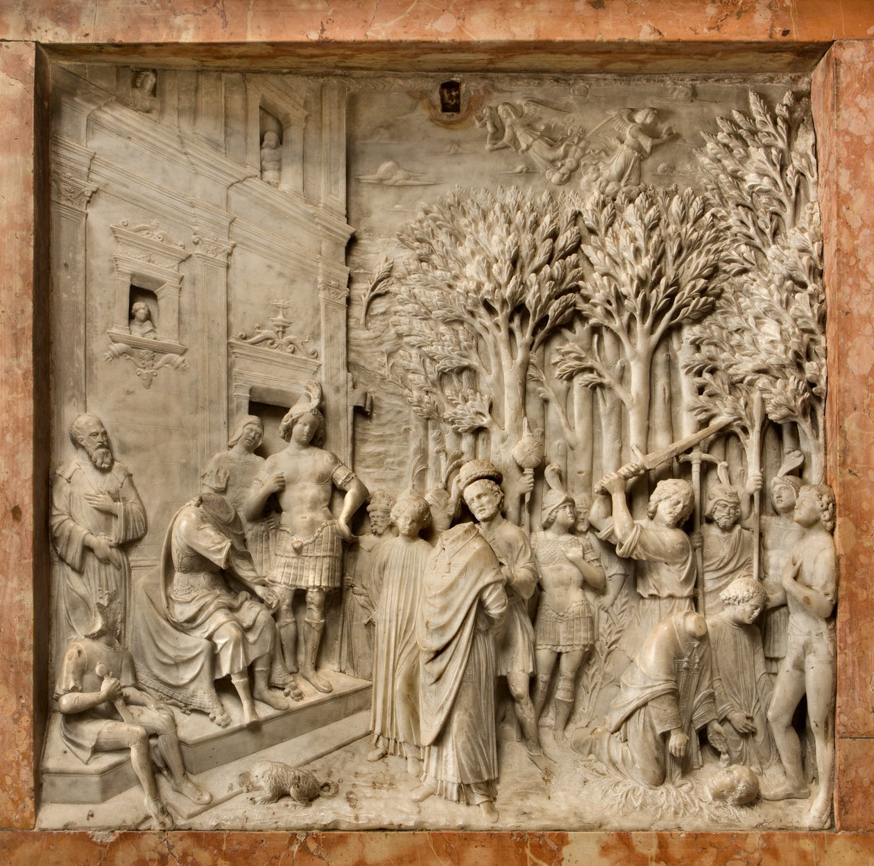 Crypt, Ark of Saints Marcellinus ve Peter Exorcist, Benedetto Briosco 1506-08, Aziz Marcellinus ve Peter