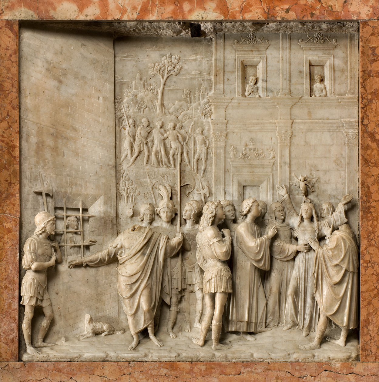 Crypt, Ark of Saints Marcellinus ve Peter Exorcist, Benedict Briosco 1506-08, Saint Peter Pauline of the Demon