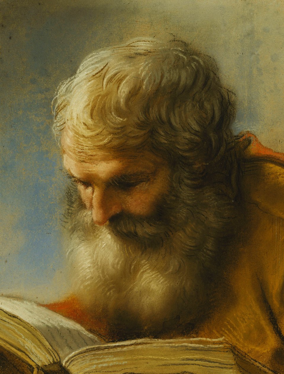 Sakallı Bir Havari Okuması, 1712 by Benedetto Luti