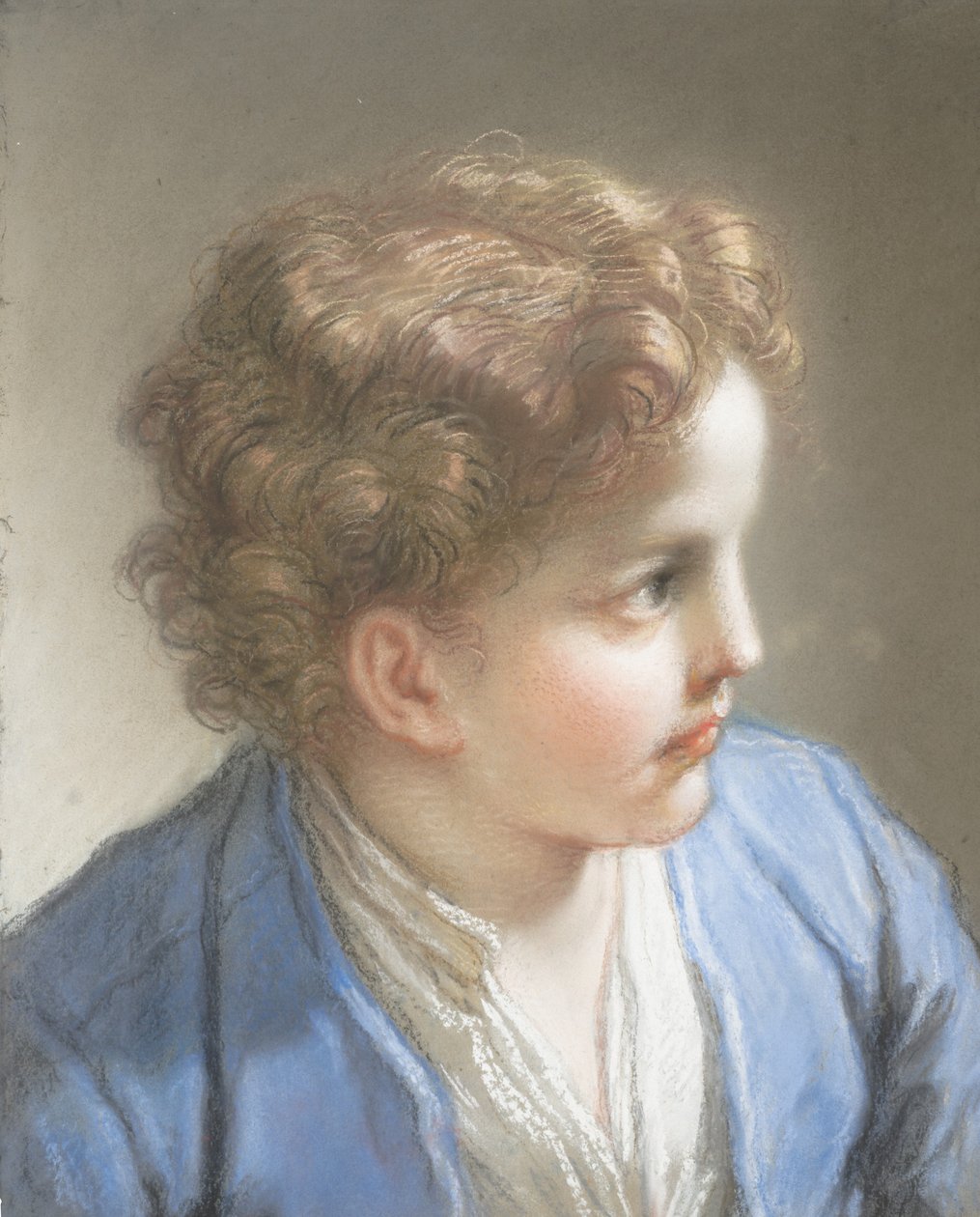 Mavi Ceketli Bir Çocuğun Çalışması, 1717. by Benedetto Luti