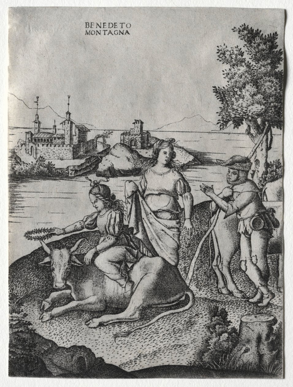 Europa Tecavüz, c. 1515-1520. by Benedetto Montagna