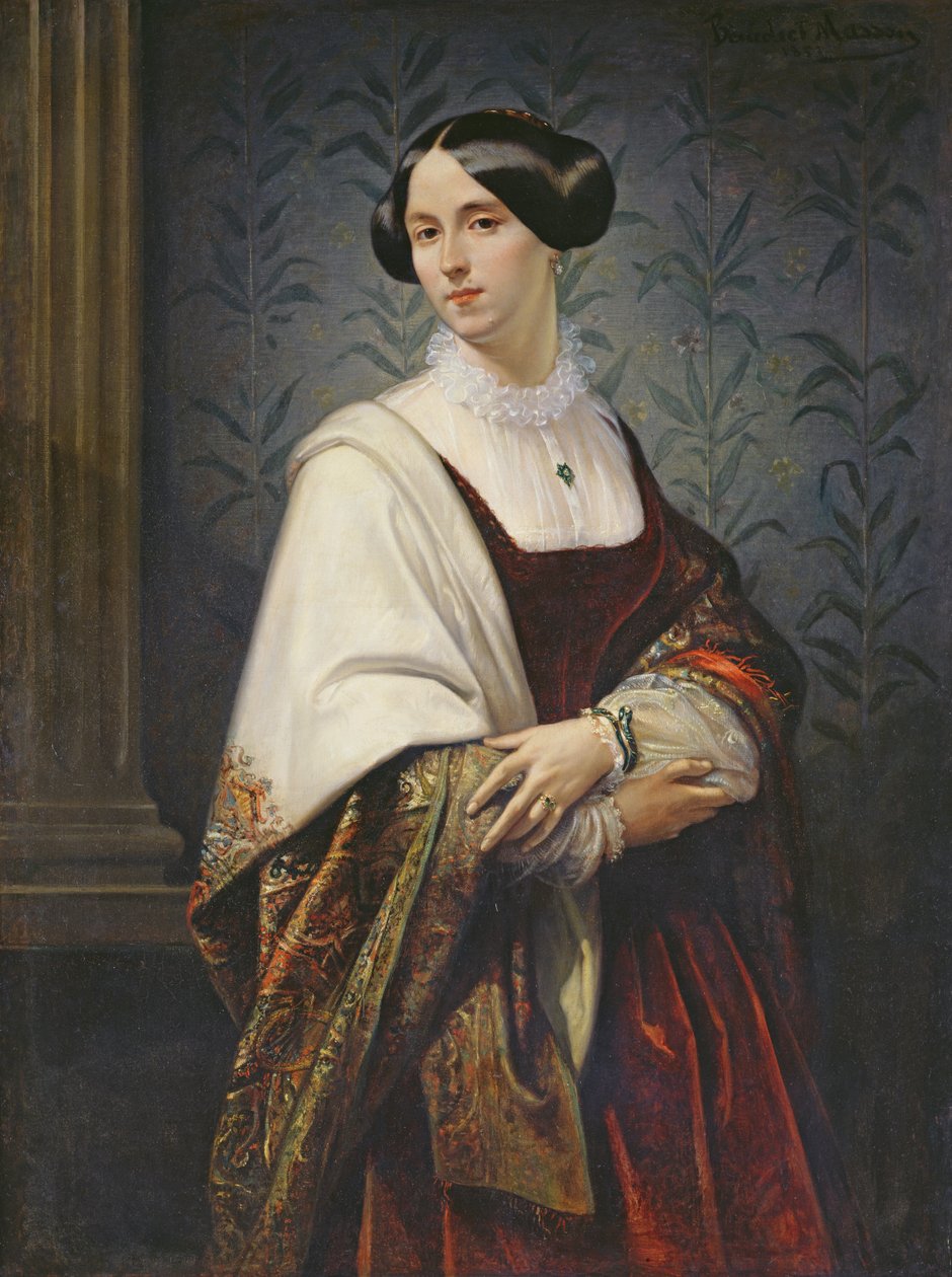 Bir Kadının Portresi, 1853 by Benedict Masson