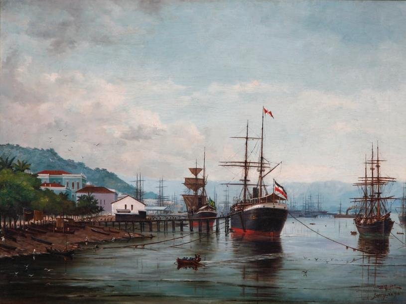 Santos Limanı by Benedito Calixto
