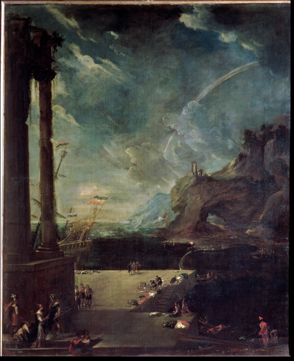 The Departure of Aeneas from Carthage  by Benito Manuel de Aguero