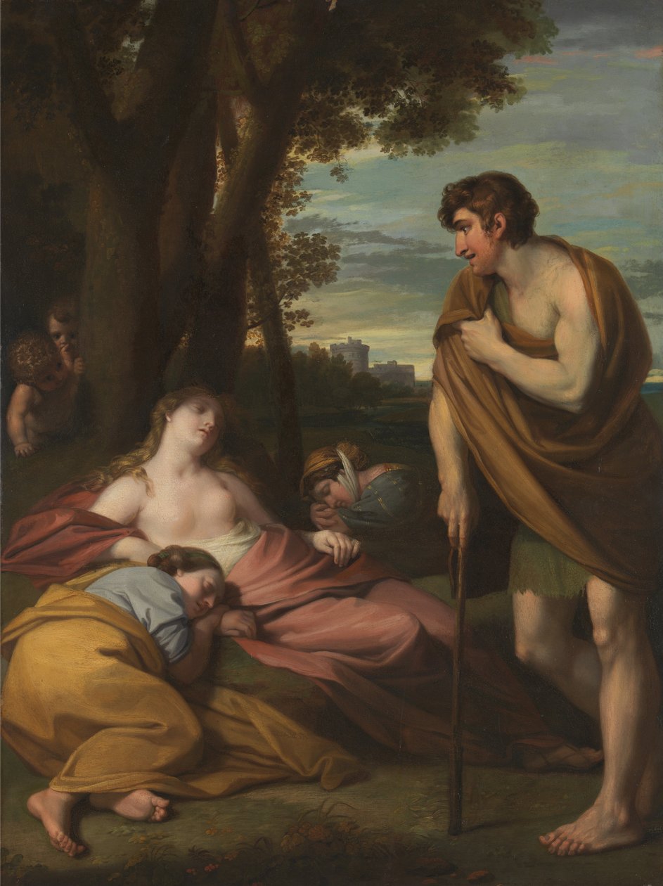 Cymon ve İphigenia by Benjamin West
