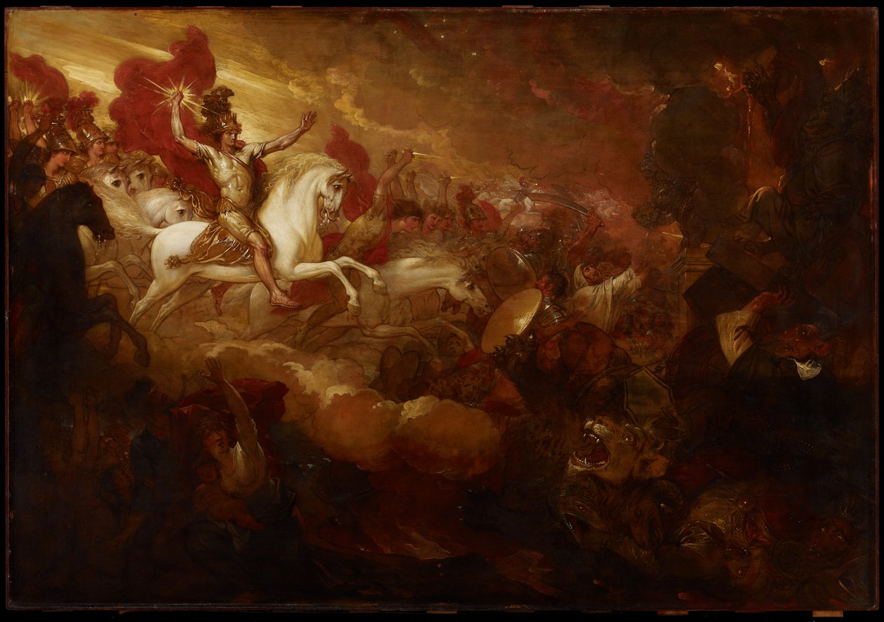 Canavarın ve Sahte Peygamberin Yok Edilmesi, 1804 by Benjamin West