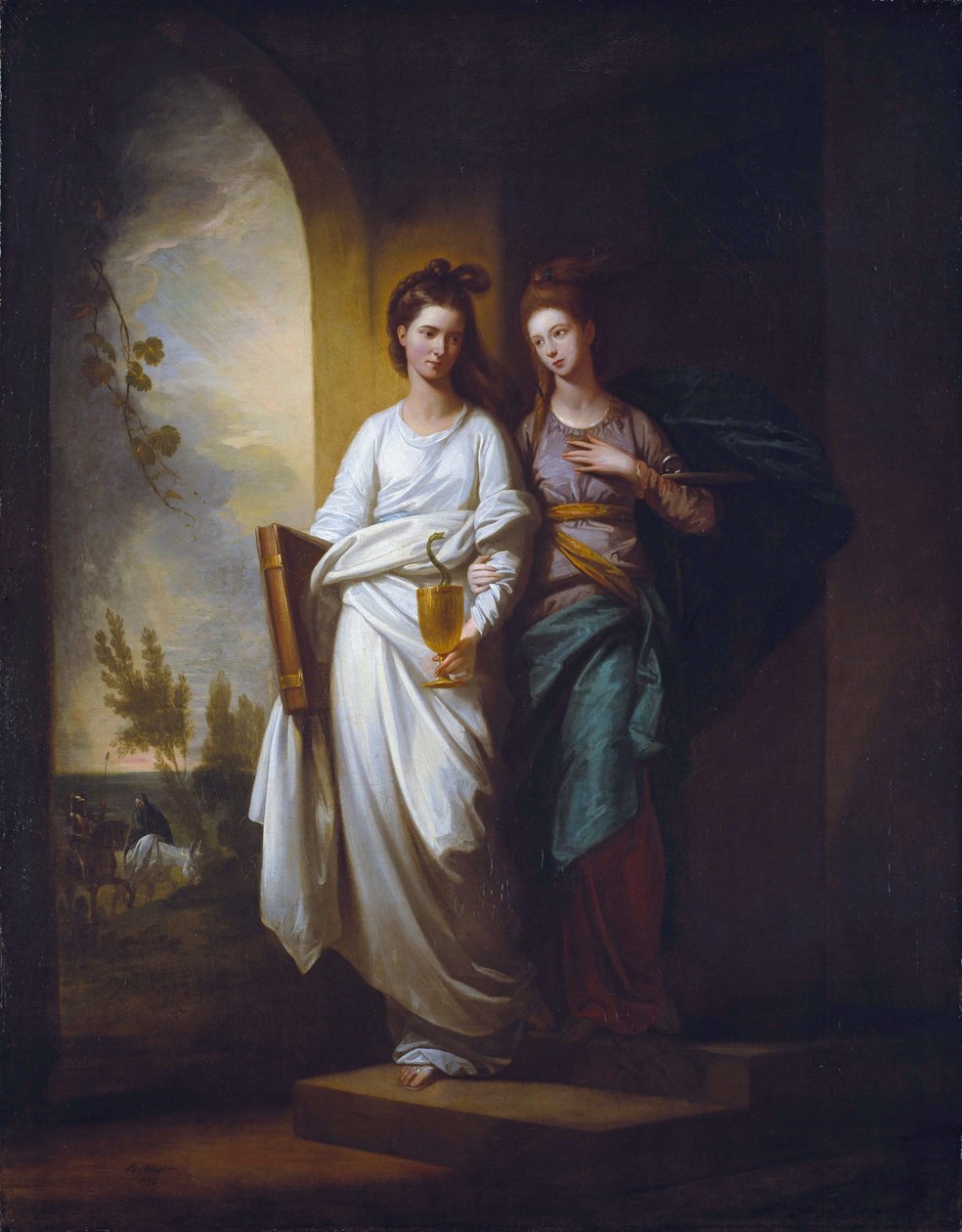 Fidelia ve Speranza (İnanç ve Umut) by Benjamin West
