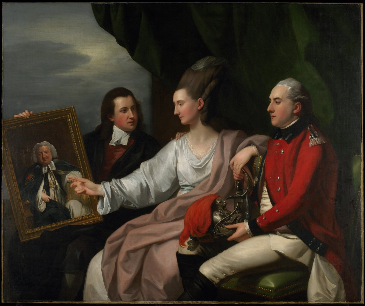 Drummond Ailesinin Portre Grubu, Peter Auriol Drummond, Mary Bridget Milnes Drummond) ve George William Drummond, 1776 by Benjamin West