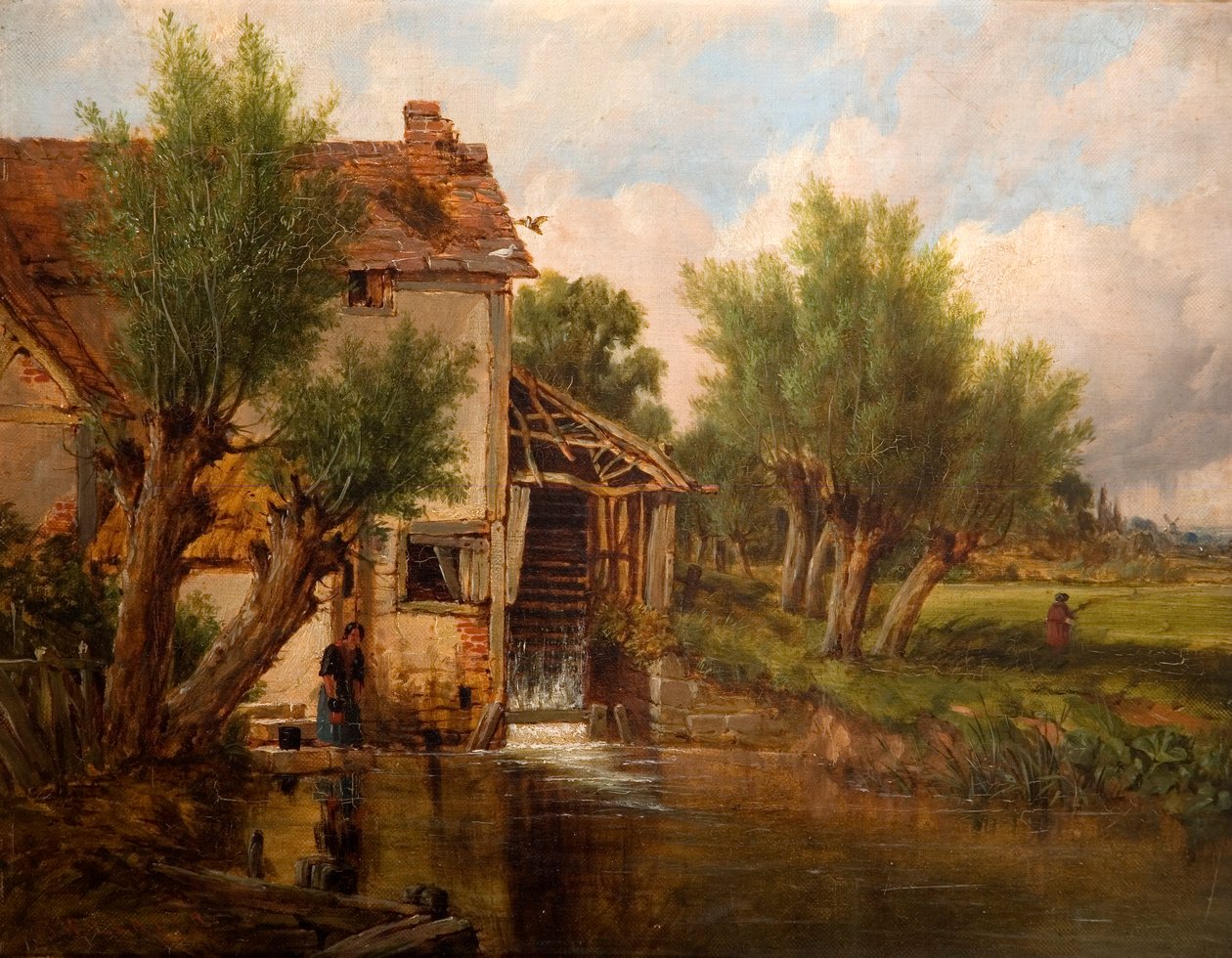 Worcester yakınlarındaki Eski Bir Değirmen, 1880 by Benjamin Williams Leader